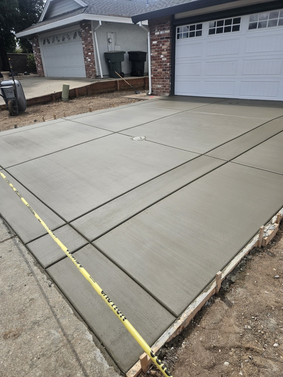 Concrete driveway