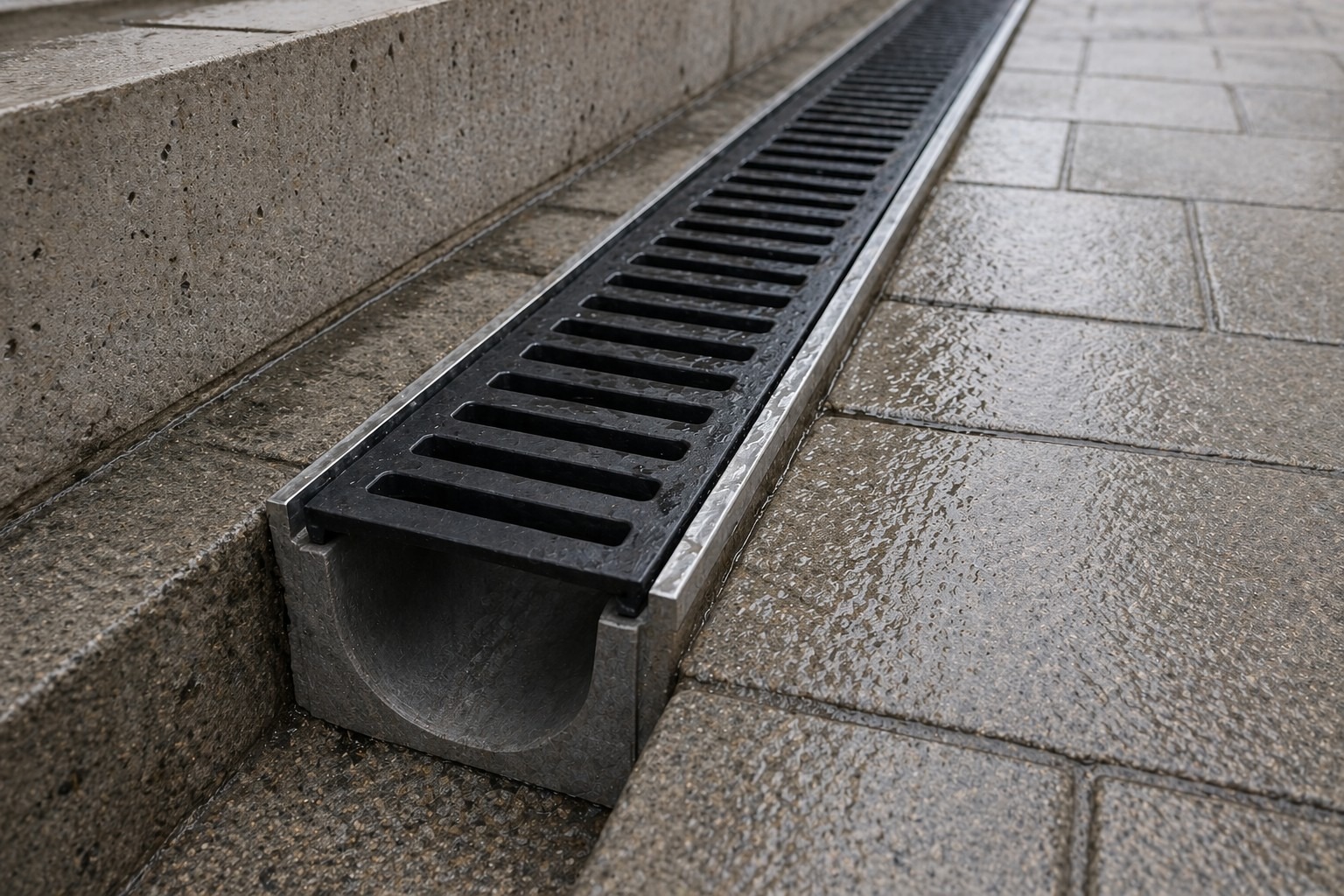 Channel drain